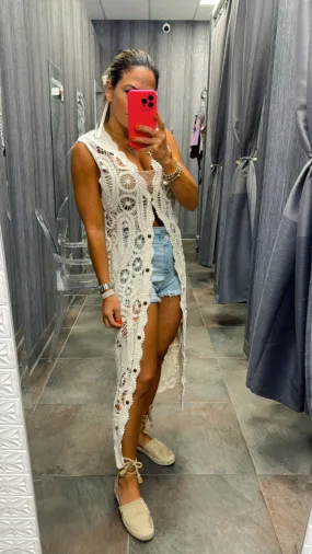 117 Crochet cover up cardigan