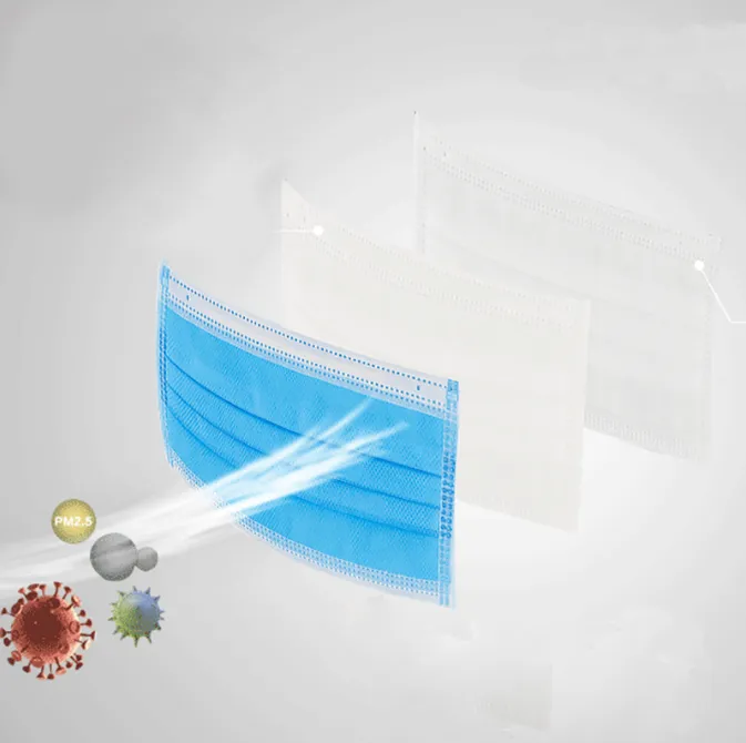 1pc Face Masks Disposable 3 Layers Dustproof Facial Protective Cover Anti-Dust Surgical Medical Salon Earloop