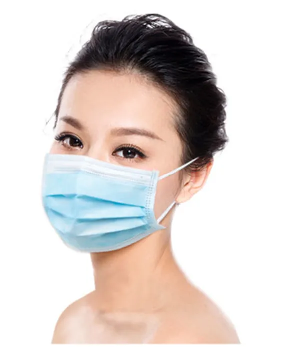 1pc Face Masks Disposable 3 Layers Dustproof Facial Protective Cover Anti-Dust Surgical Medical Salon Earloop