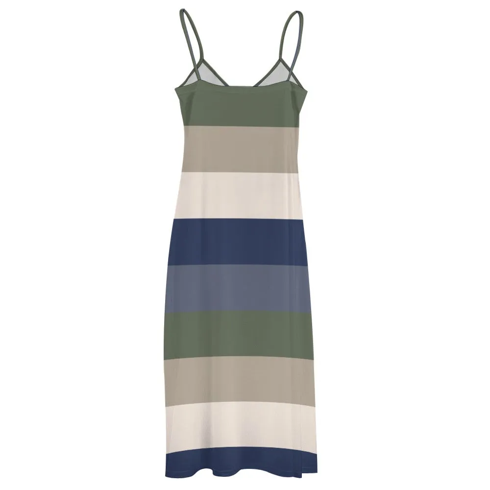 Adorn Narrow Band Sling Ankle Long Dress