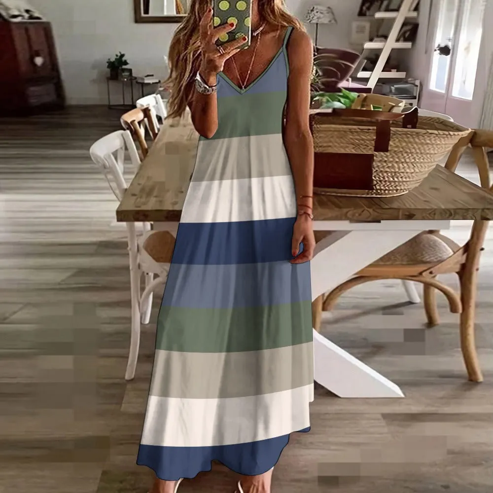 Adorn Narrow Band Sling Ankle Long Dress