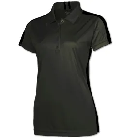 BAW Women's Charcoal/Black Xtreme Tek Galaxy Polo