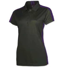 BAW Women's Charcoal/Purple Xtreme Tek Galaxy Polo