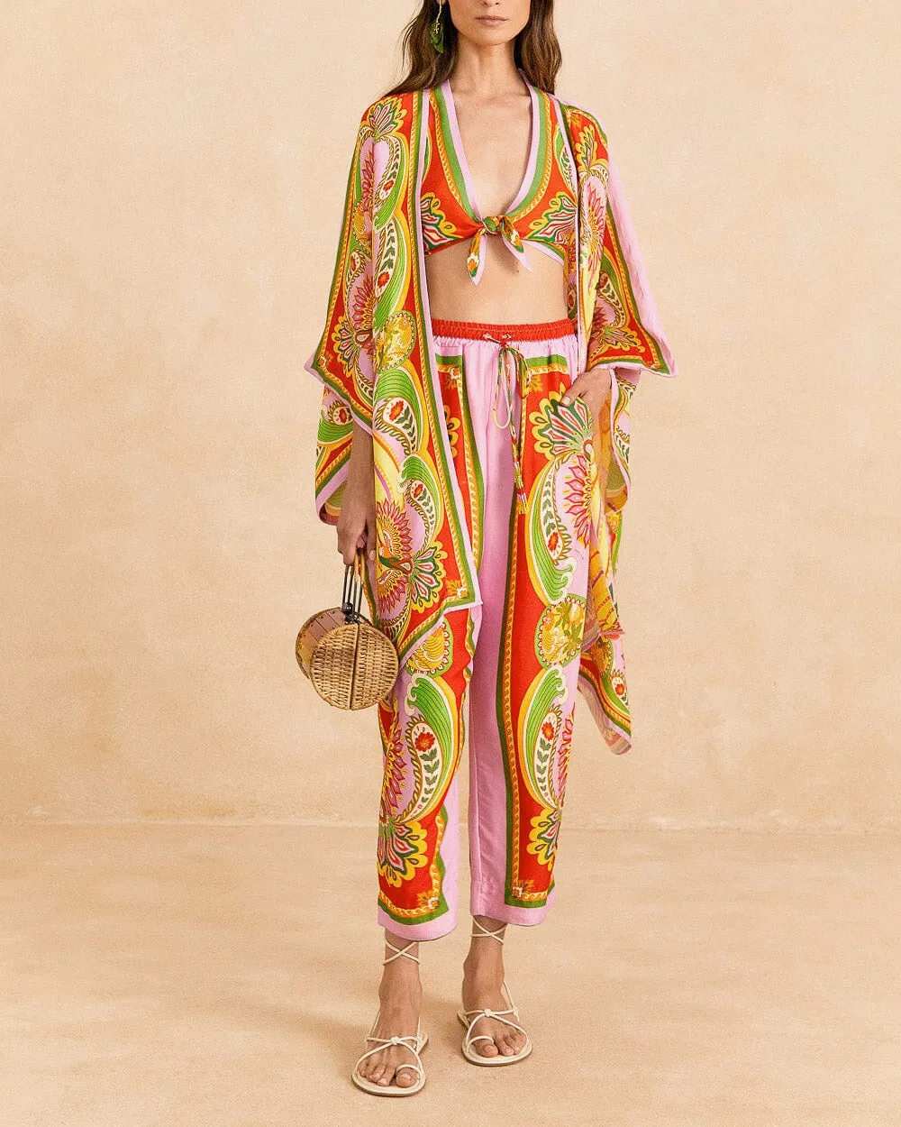 Beach Toucans Scarf Multi Pants