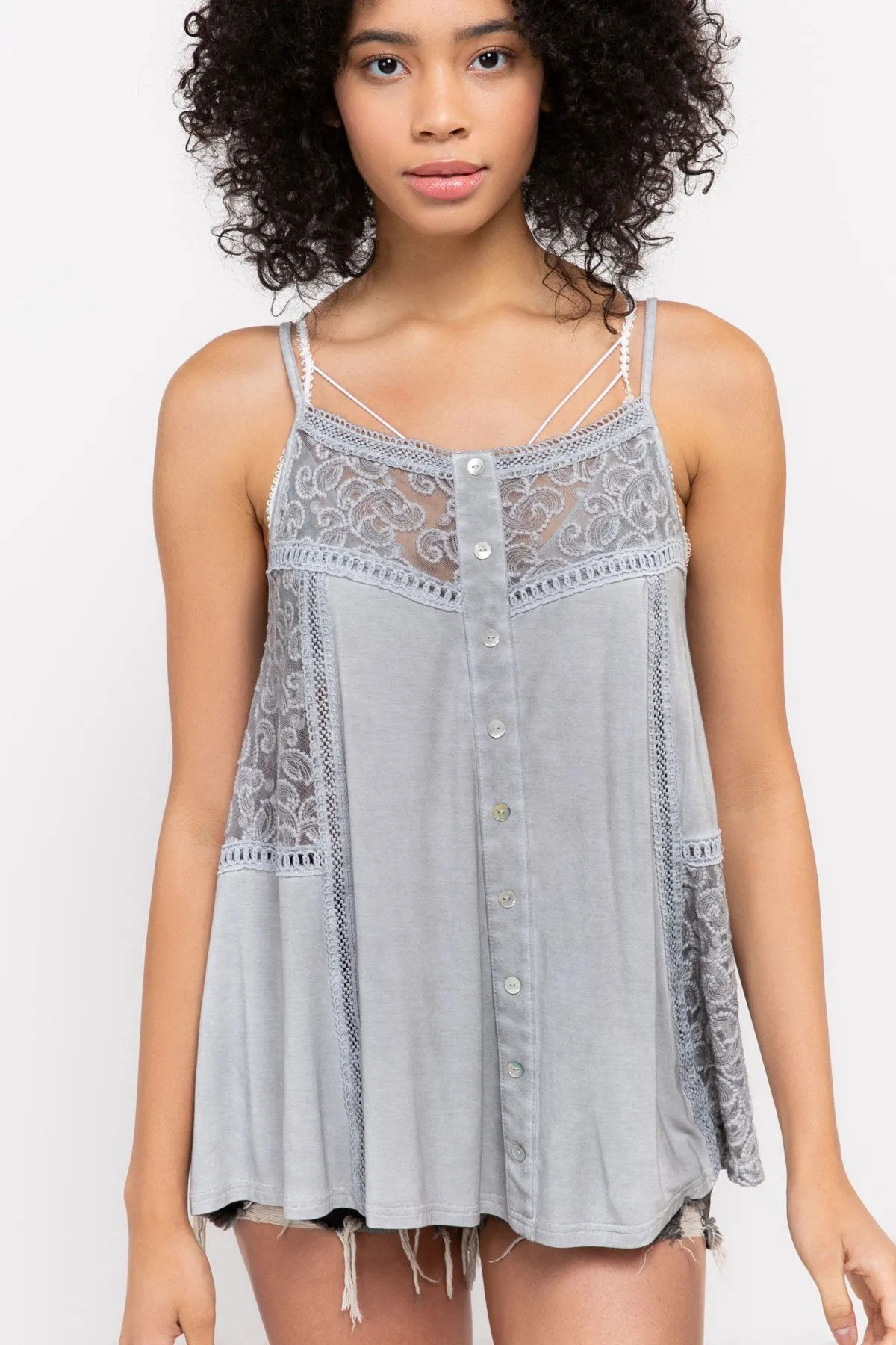 Beauty in the Button Tank