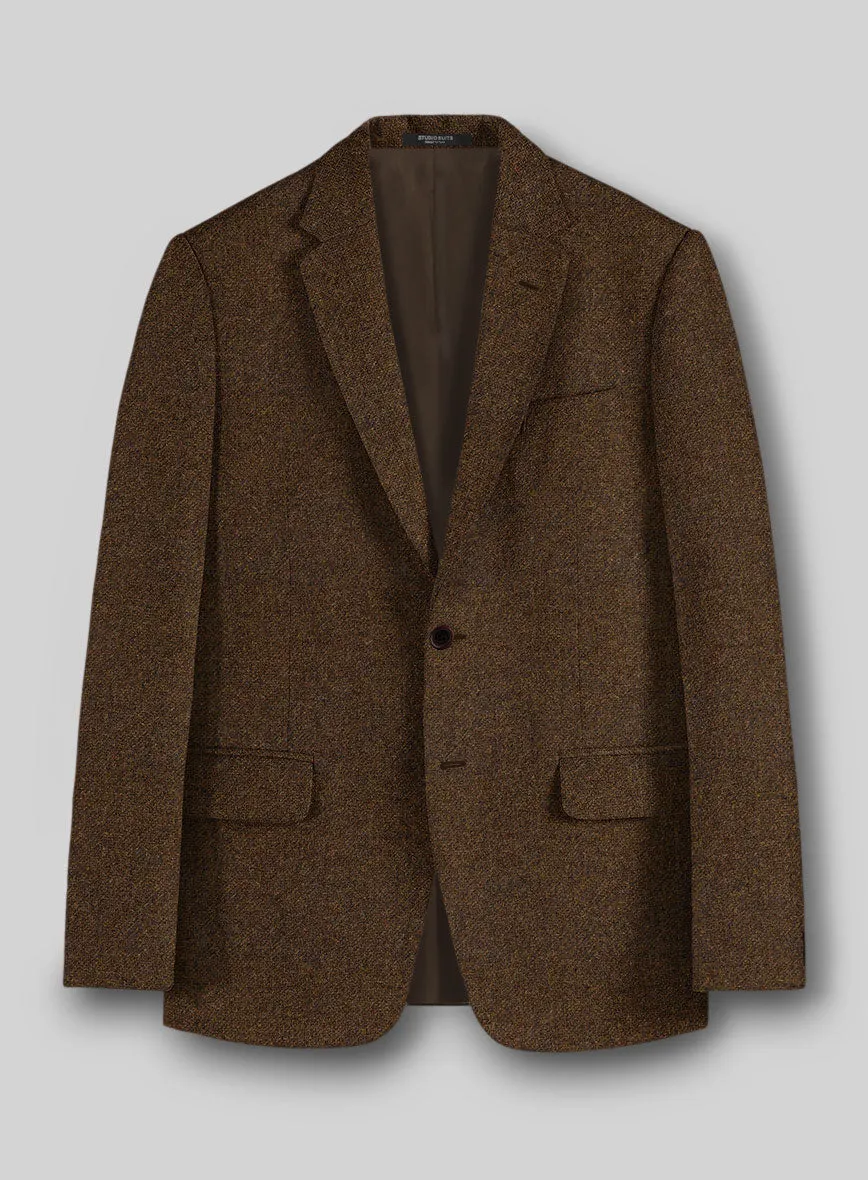Bramble Brown Heavy Tweed Jacket