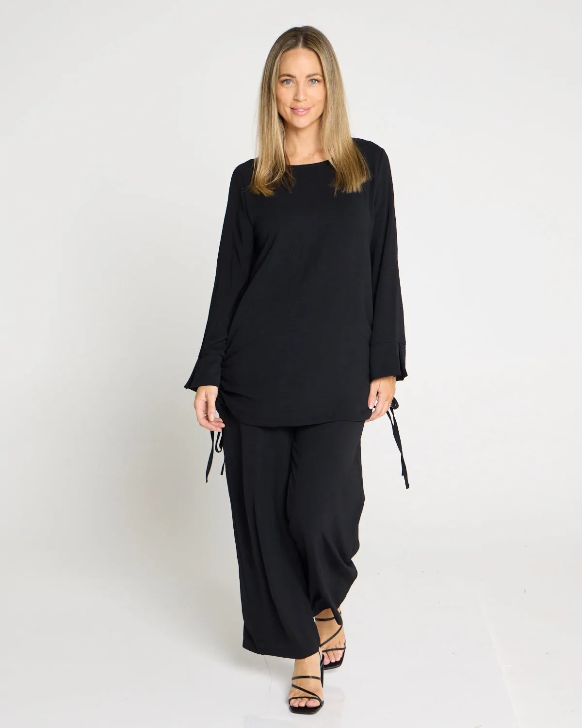 Brielle Top & Pants Set - Black