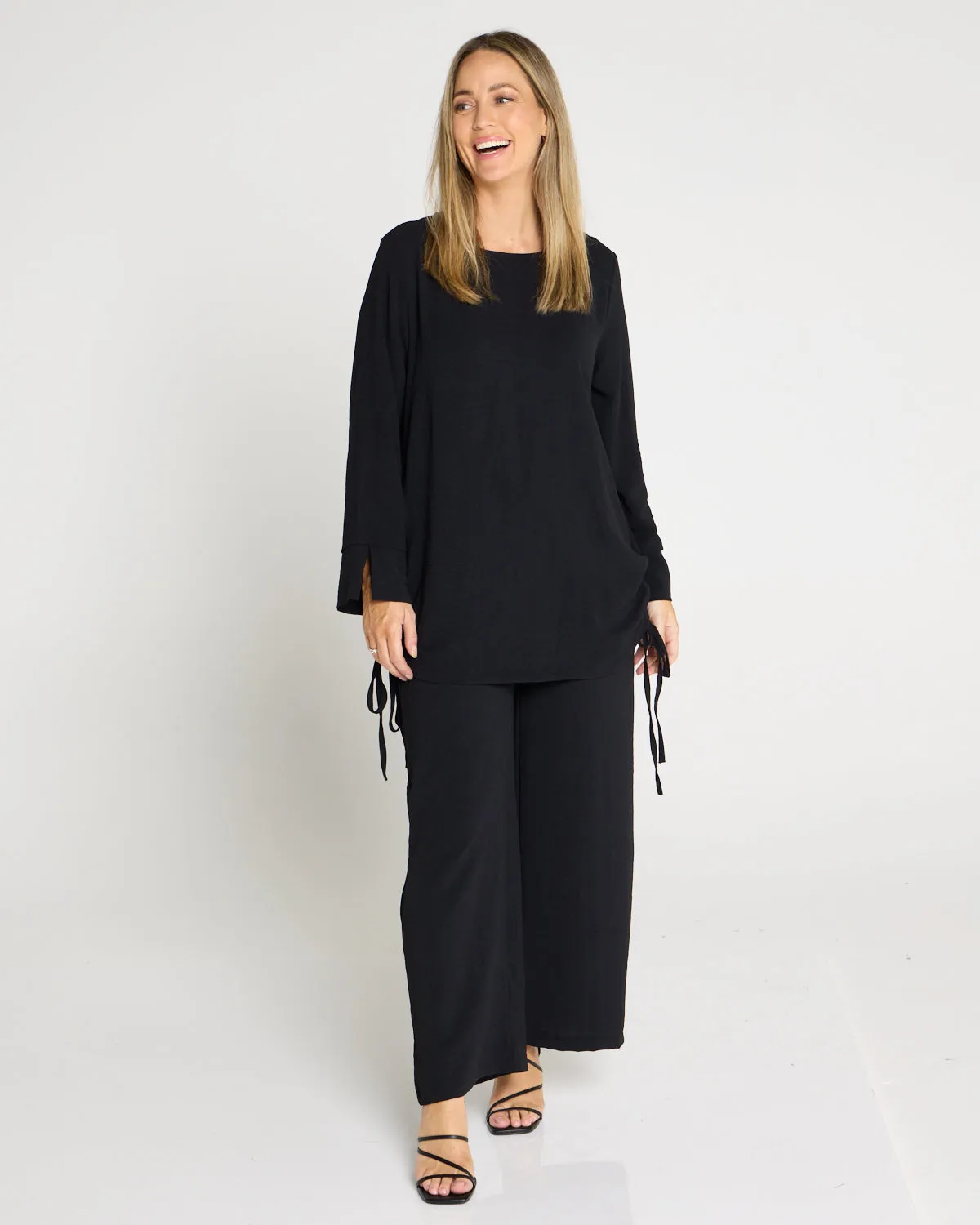 Brielle Top & Pants Set - Black