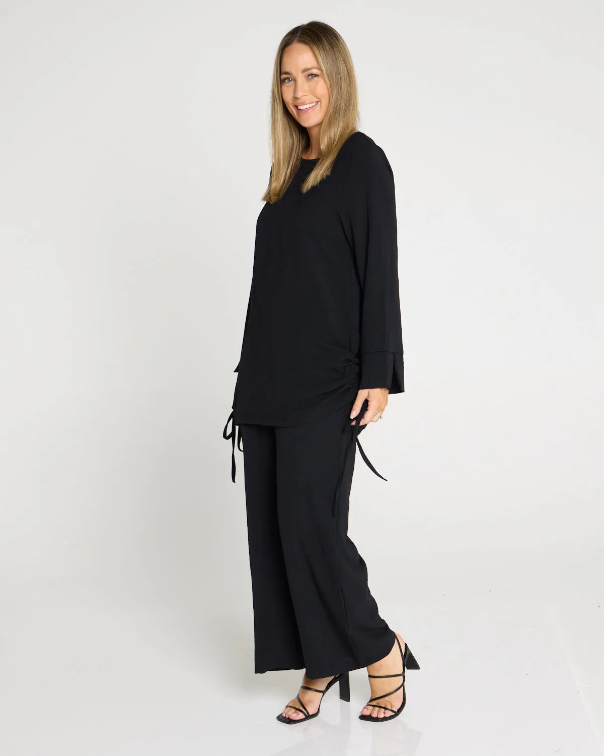 Brielle Top & Pants Set - Black
