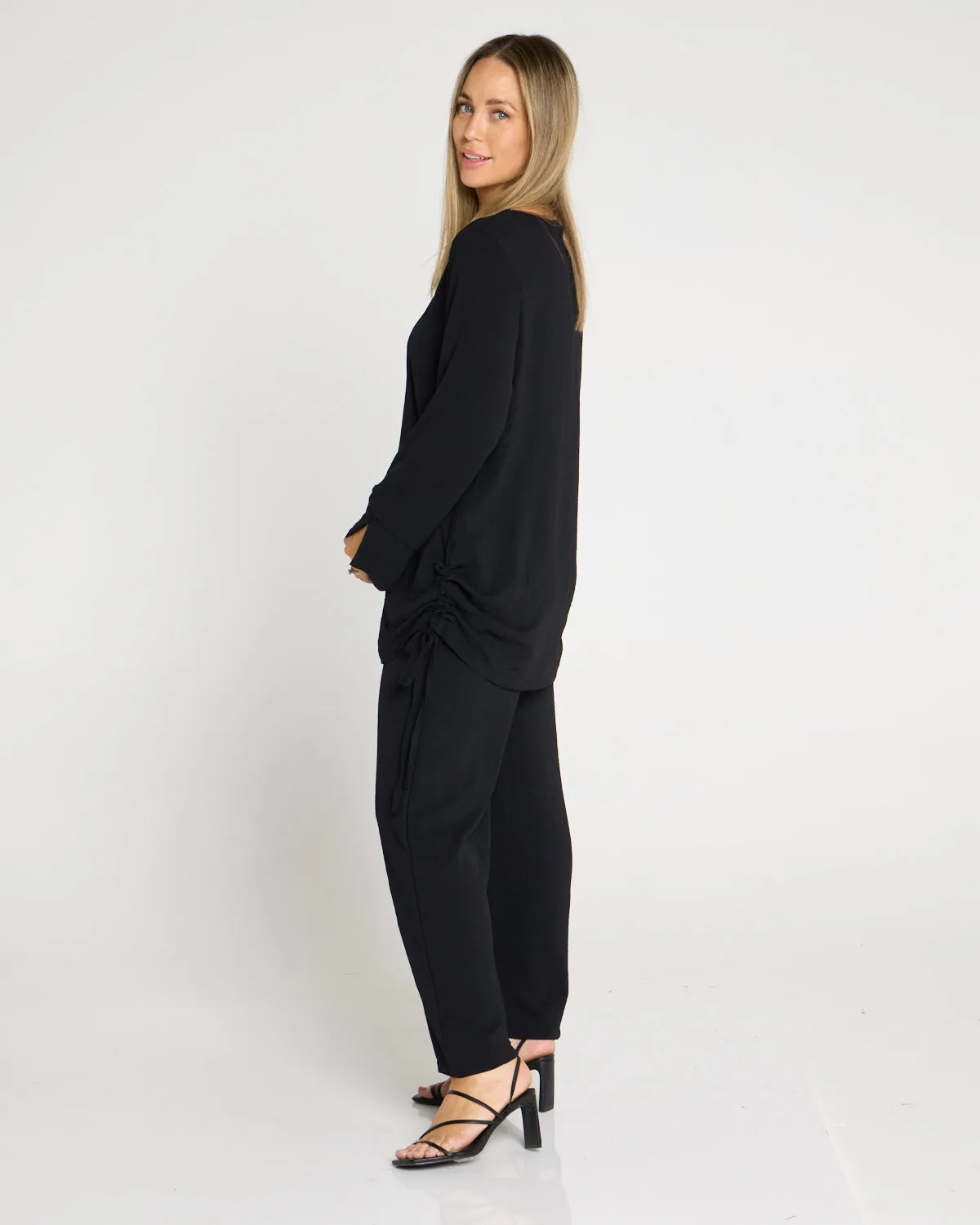 Brielle Top & Pants Set - Black