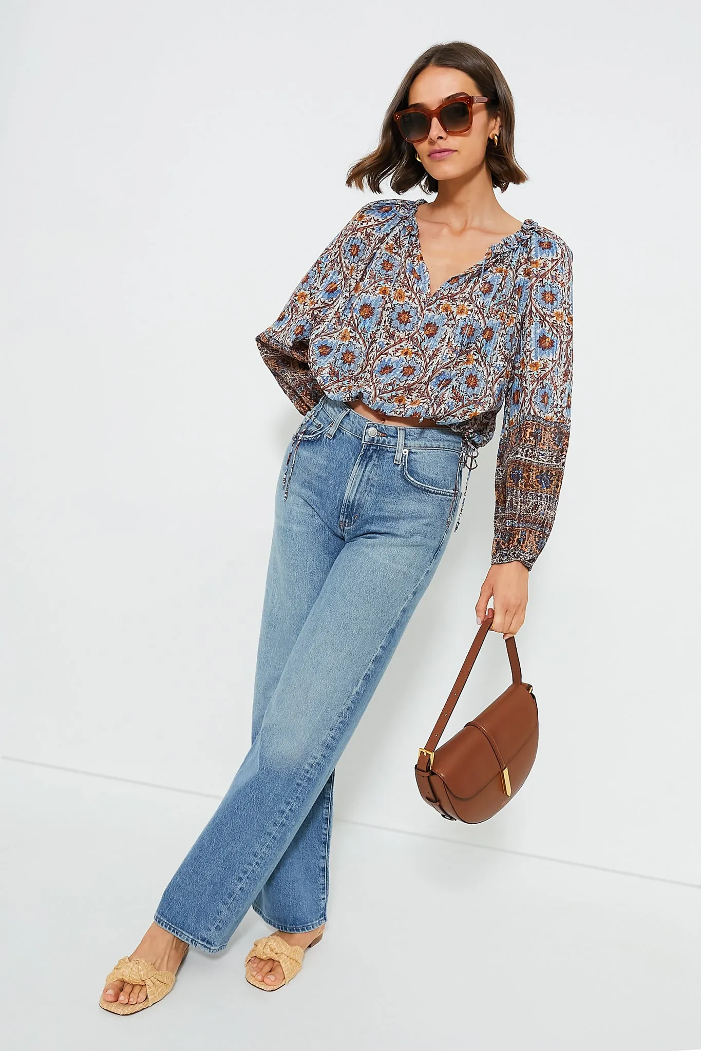Caspia Silva Blouse