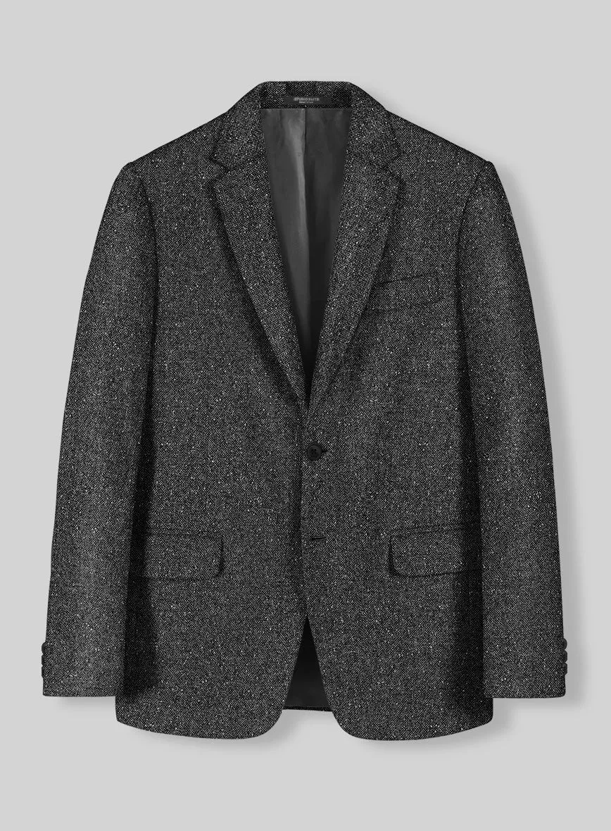 Charcoal Flecks Donegal Tweed Jacket