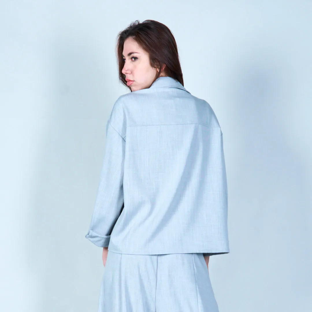 Classic button-up shirt with pocket wholesale