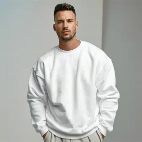 Cotton Crew Neck Pullover Sweatshirt