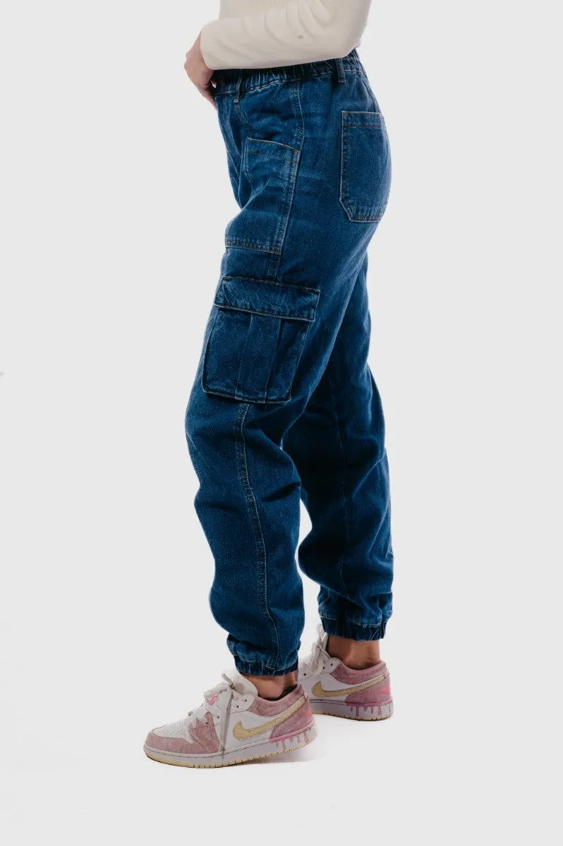 Denim Pant-Medium Navy