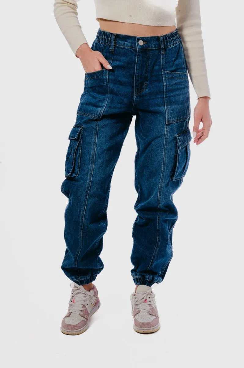 Denim Pant-Medium Navy
