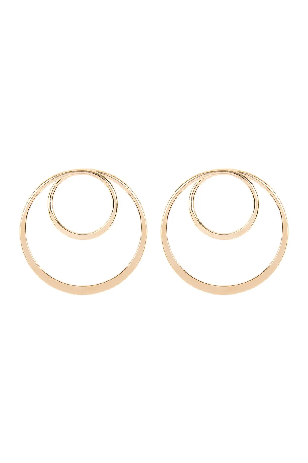 Double Hoop Post Earrings