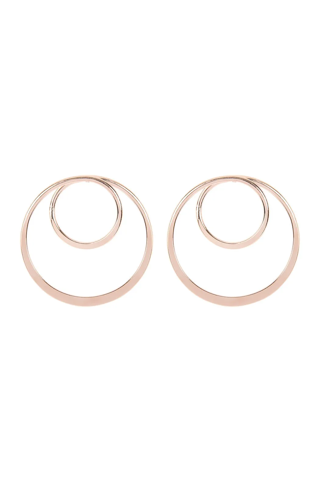 Double Hoop Post Earrings
