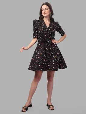 dresses for Women western wear Black