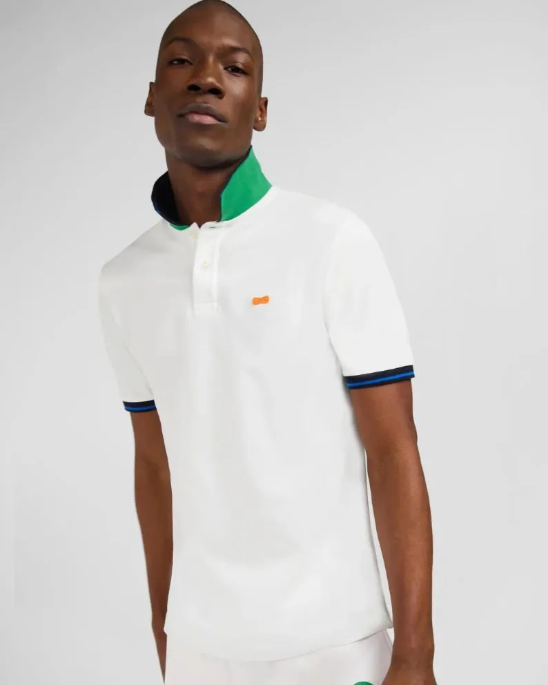 Eden Park White short-sleeved polo shirt - White