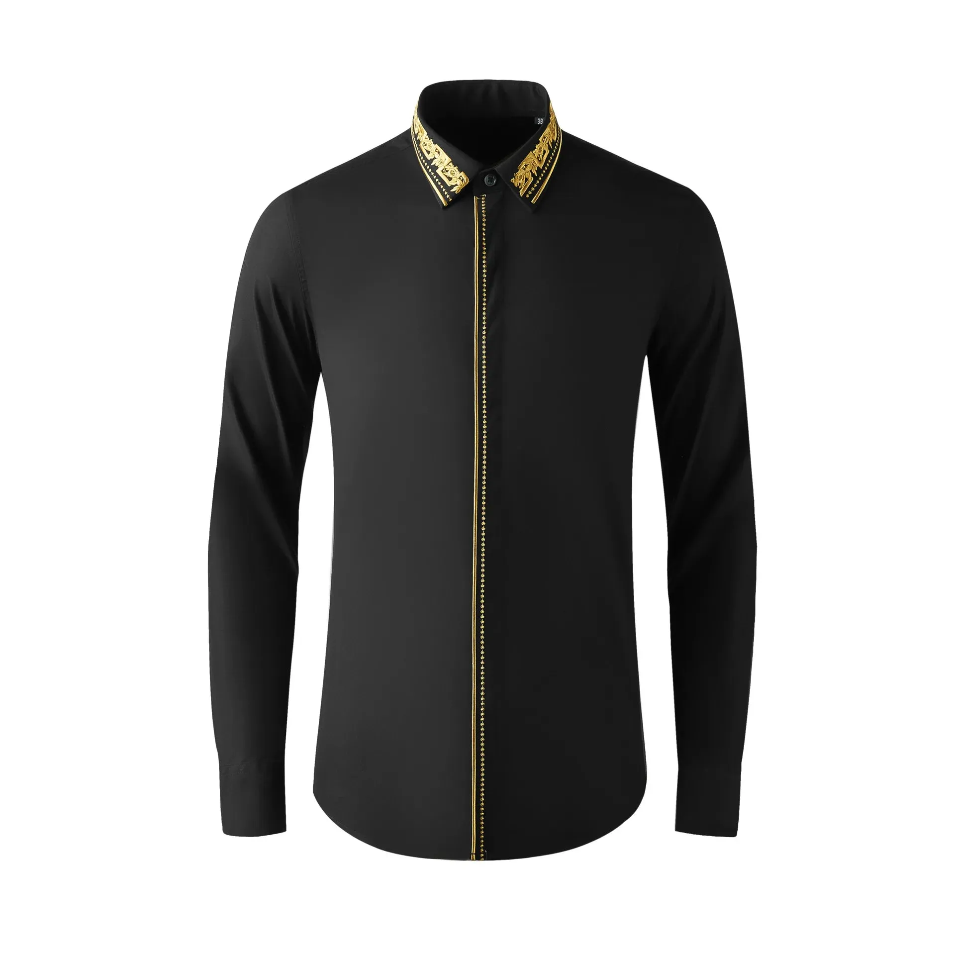 Embossed Embroidery Chic Cotton Shirts