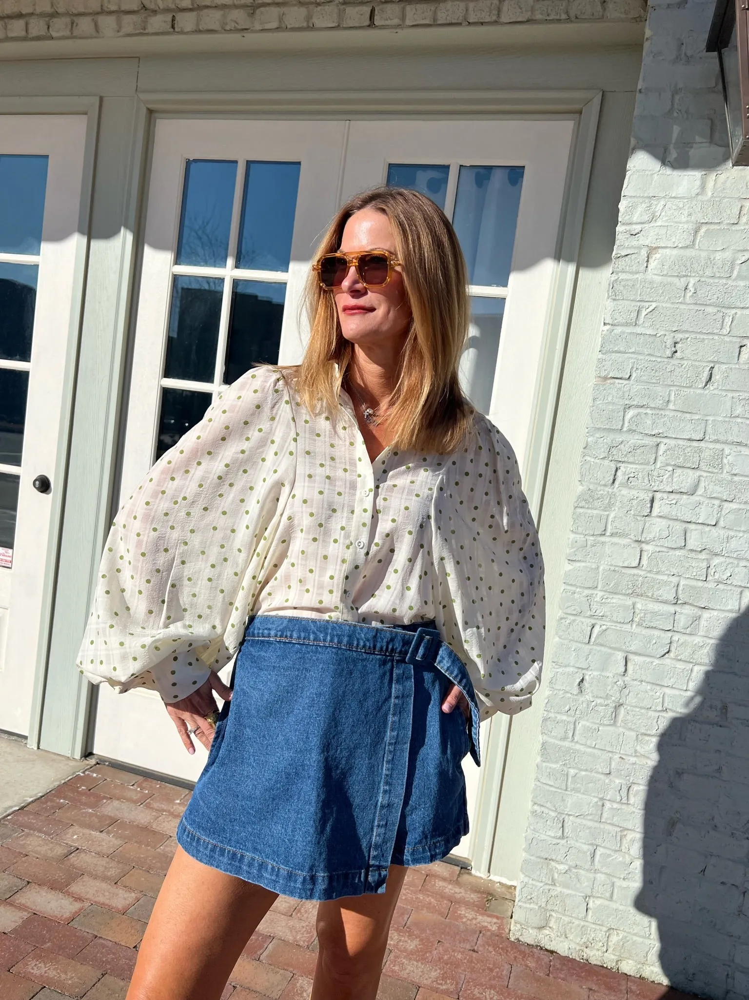 Entro | Buckle Up Skort LT. Denim