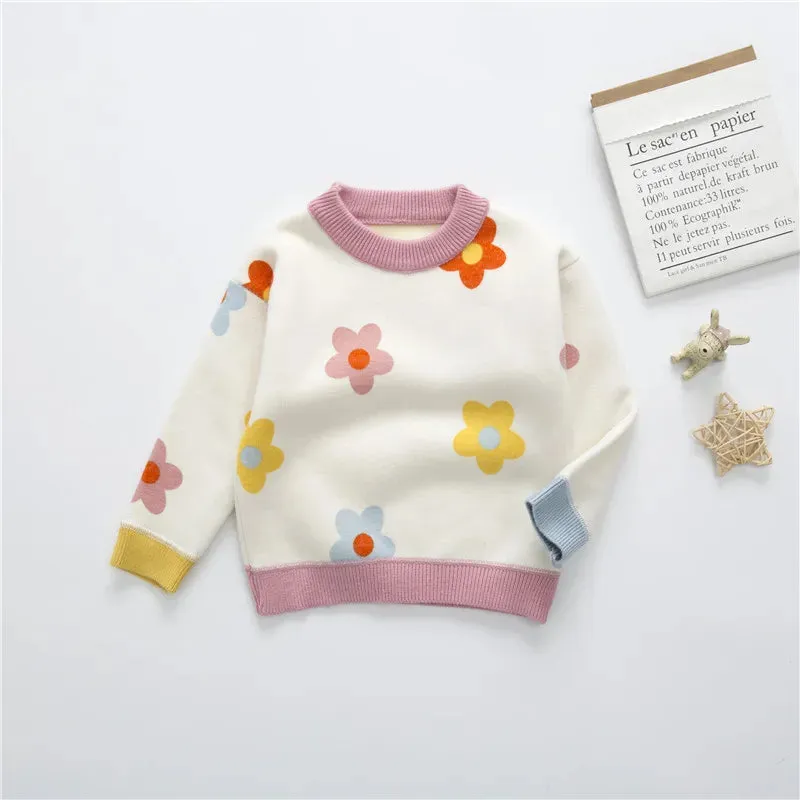 Floral Knitted Sweaters