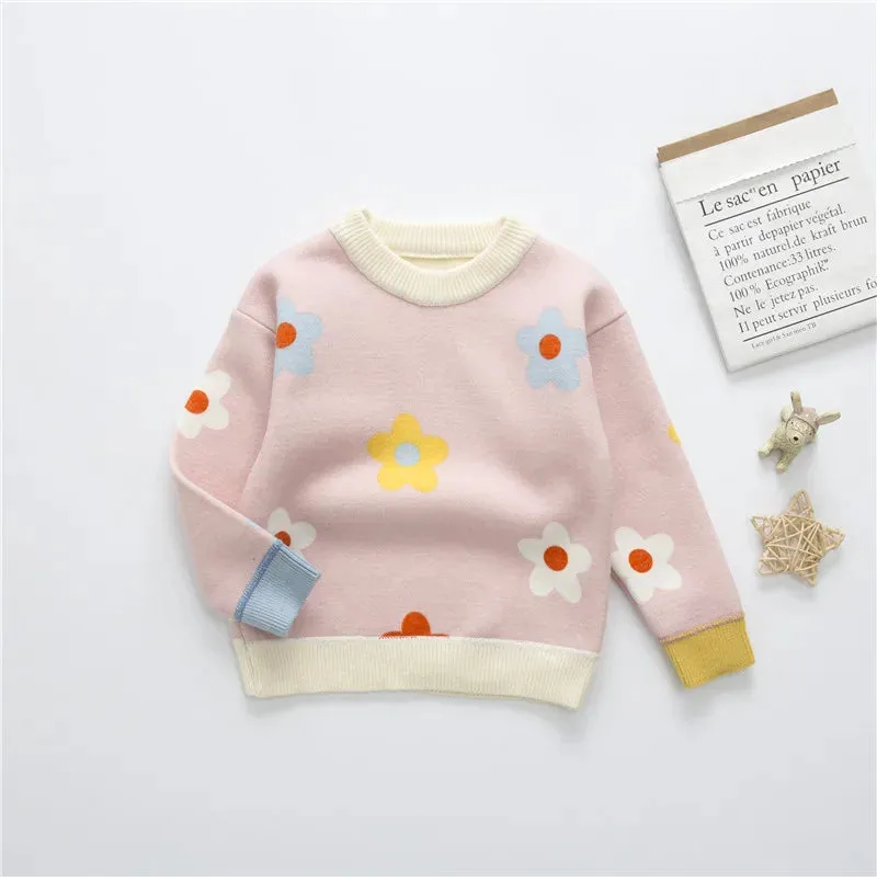 Floral Knitted Sweaters