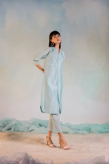 Green Cotton Kurta Set