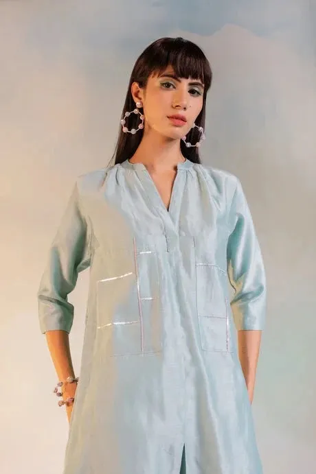 Green Cotton Kurta Set