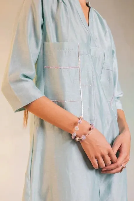 Green Cotton Kurta Set