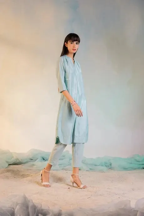 Green Cotton Kurta Set