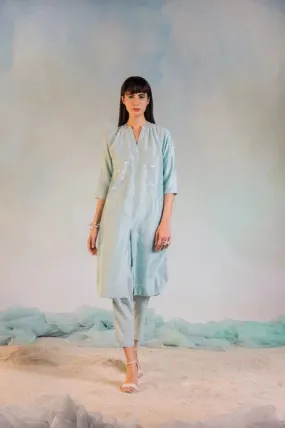 Green Cotton Kurta Set