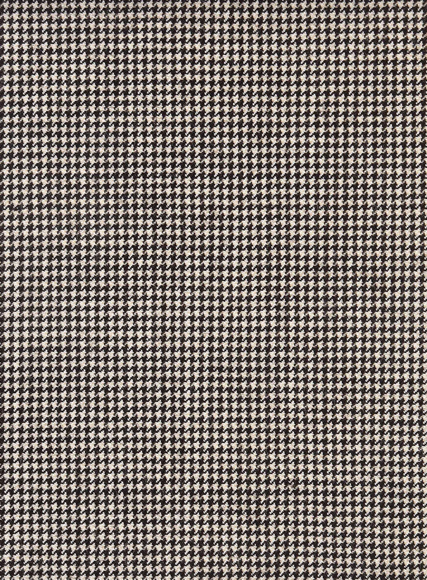 Hardy Minnis Beige Houndstooth Wool Jacket