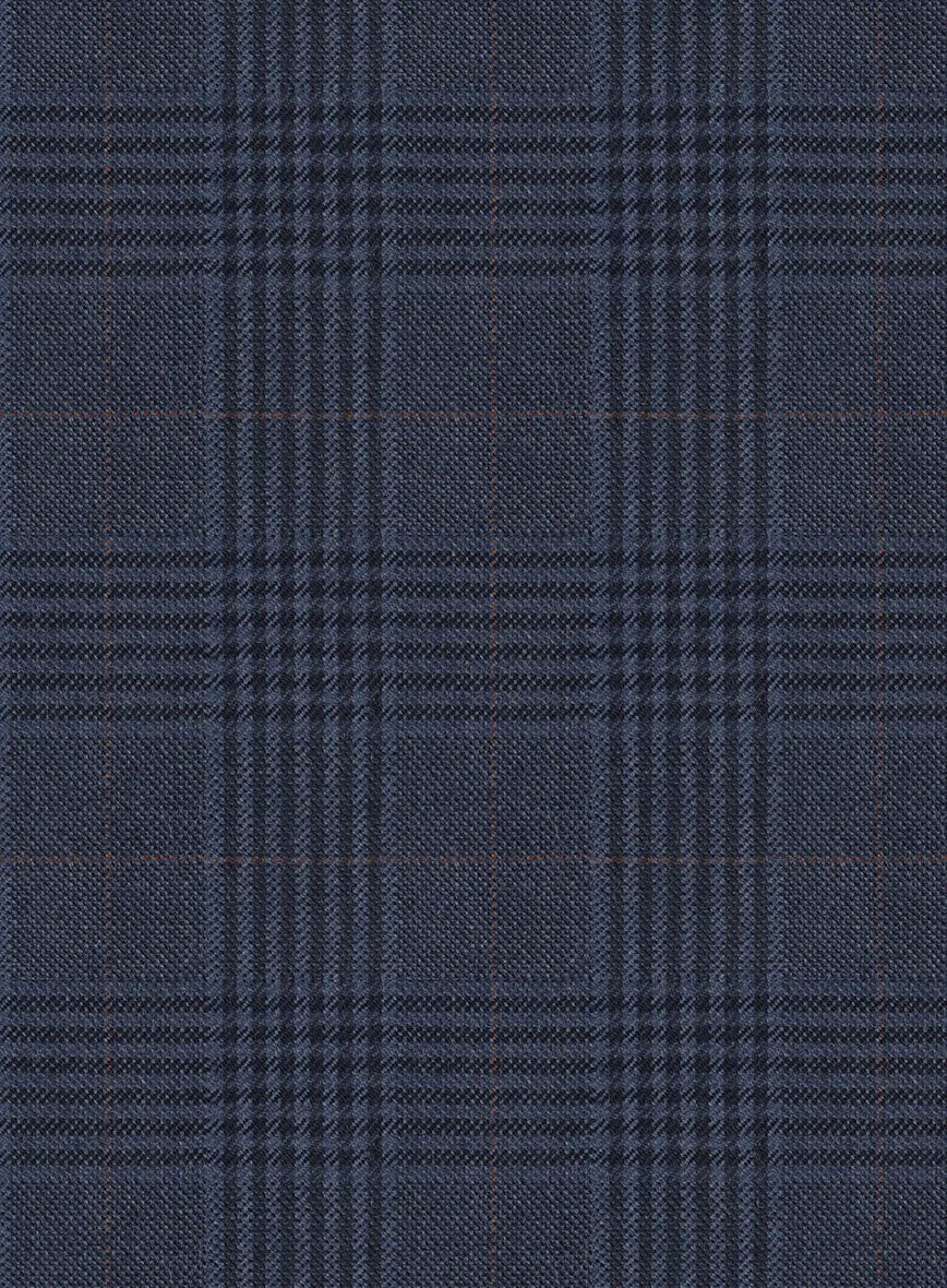 Hardy Minnis Blue Checks Wool Jacket
