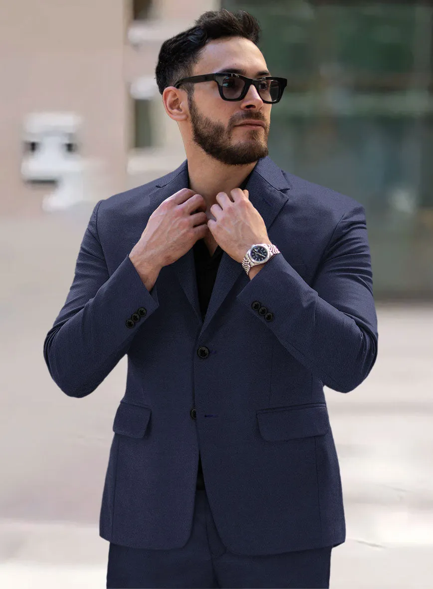 Hardy Minnis Navy Blue Twill Wool Jacket