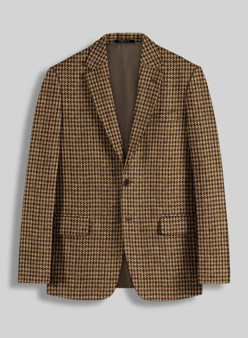 Harris Tweed Russet Houndstooth Jacket