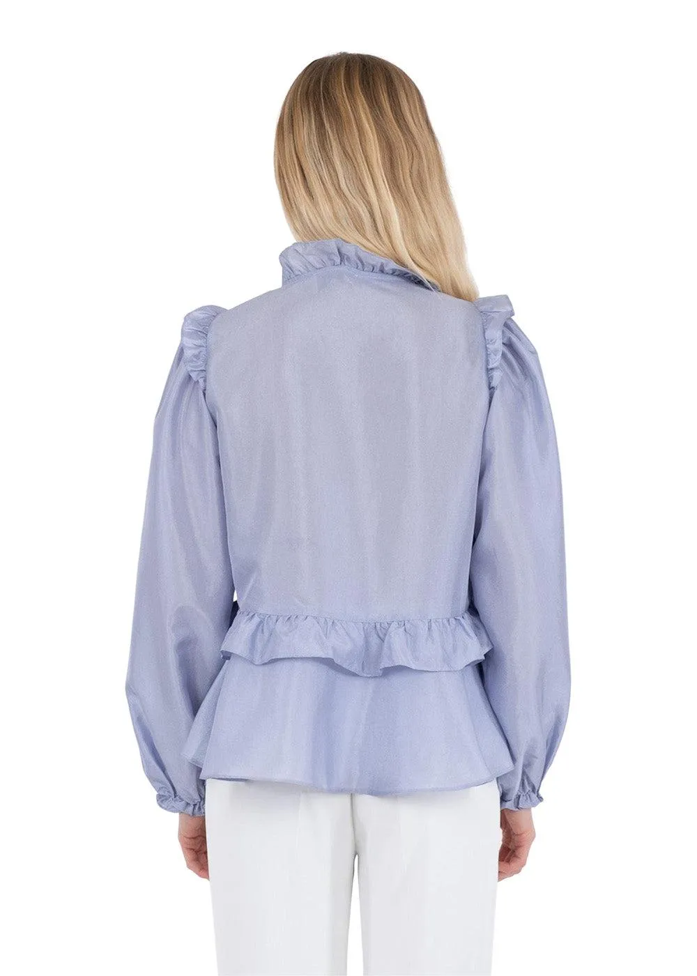 Hawaii Solid Blouse - Light Blue
