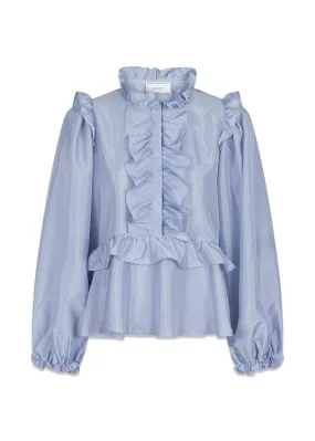 Hawaii Solid Blouse - Light Blue