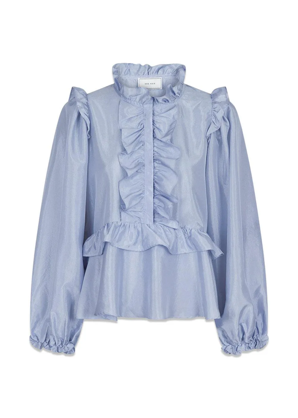 Hawaii Solid Blouse - Light Blue