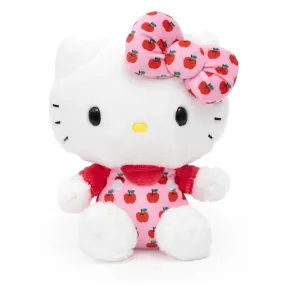 Hello Kitty Classic Apple Pink Overalls 6" Plush