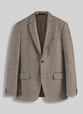 Houndstooth Brown Tweed Jacket