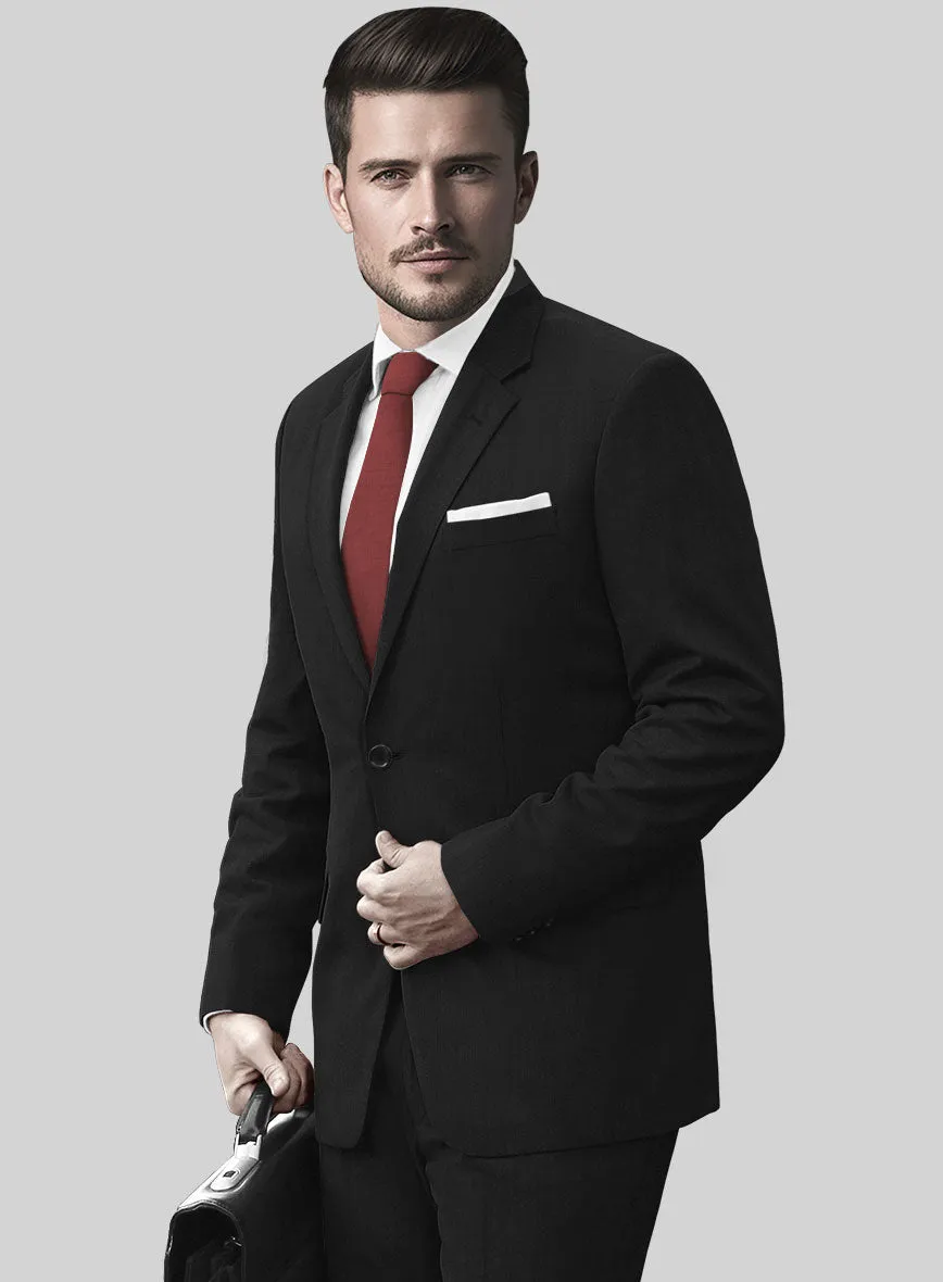 Huddersfield Stretch Black Wool Jacket