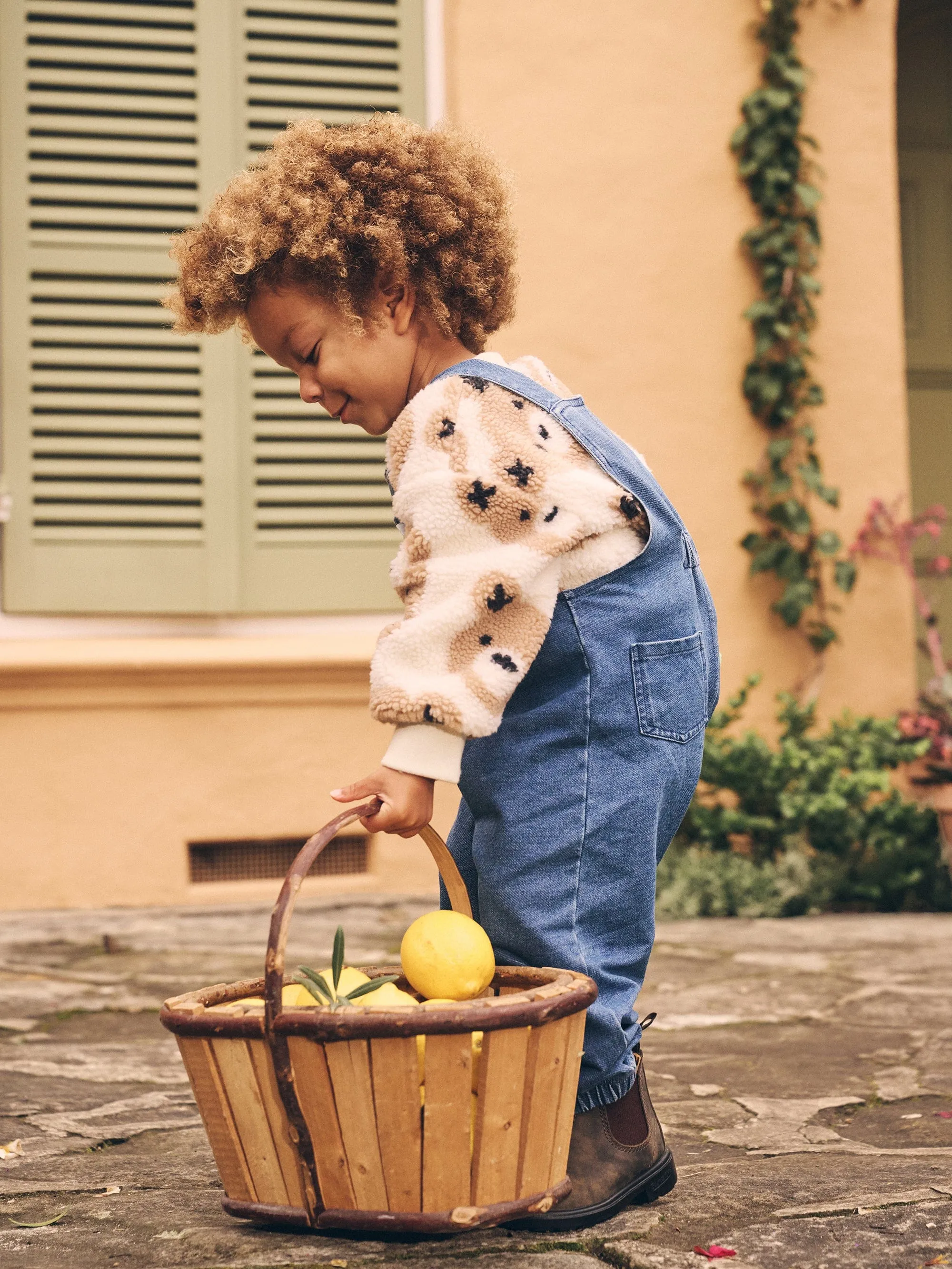 Huxbaby HUXBEAR KNIT DENIM OVERALLS