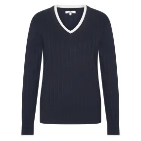 Hv Society Judith Ribbed V-neck Jumper