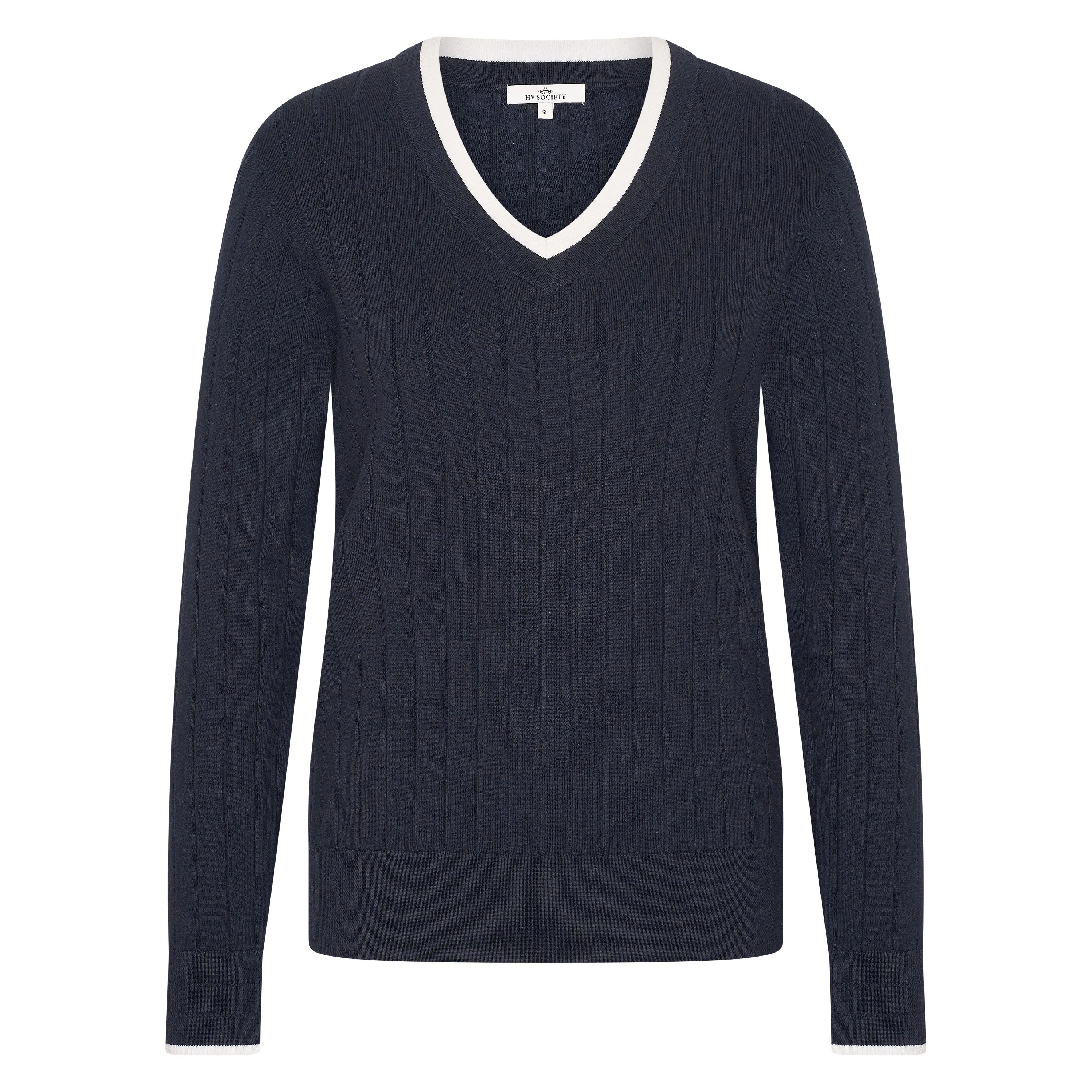 Hv Society Judith Ribbed V-neck Jumper
