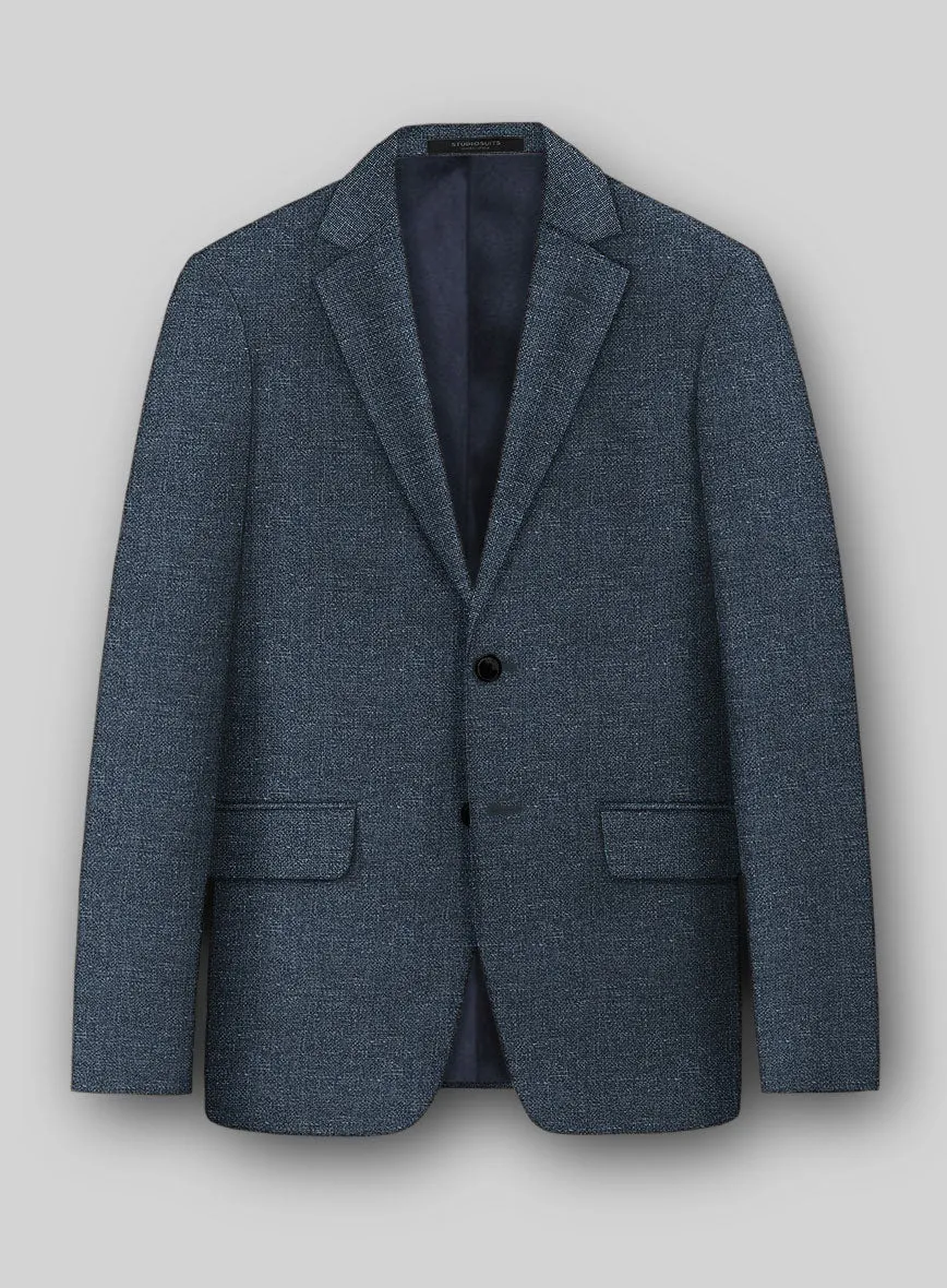 Italian Wool Linen Basket Weave Gulem Jacket