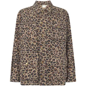 Jane jakke dekoreret med et smukt patch / 100162 - Leopard Printed