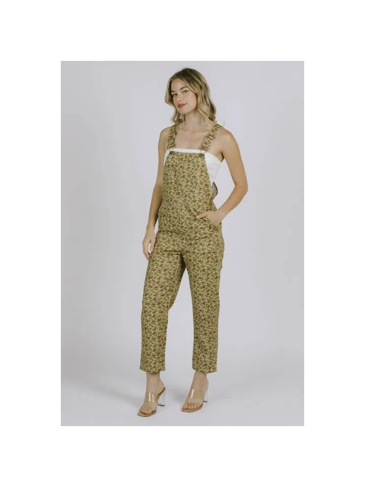 Leaves are Falling Floral Overalls **FINAL SALE**