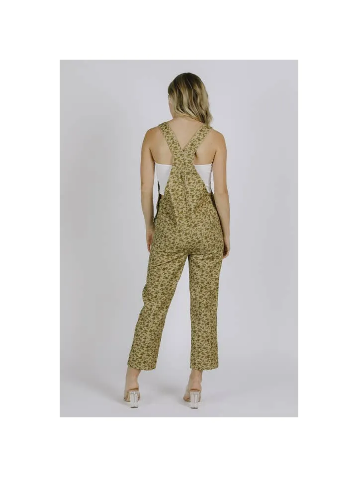 Leaves are Falling Floral Overalls **FINAL SALE**